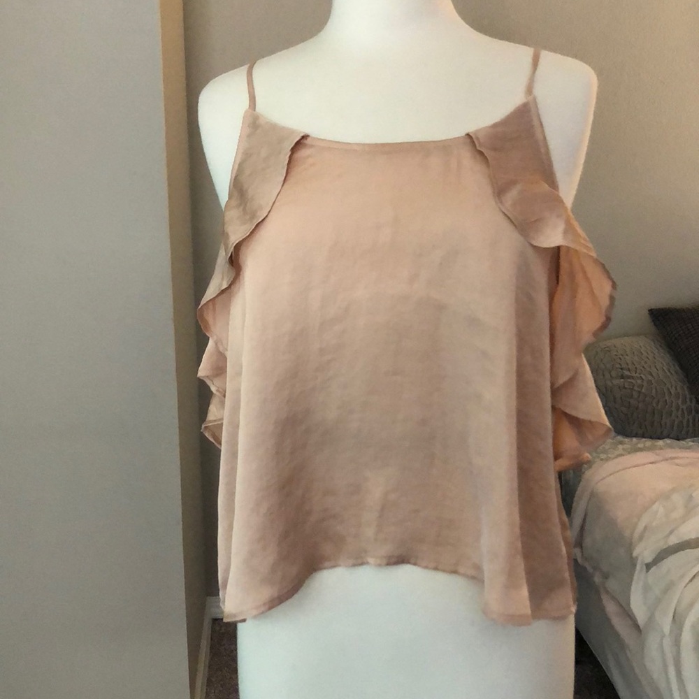 Silky pink top